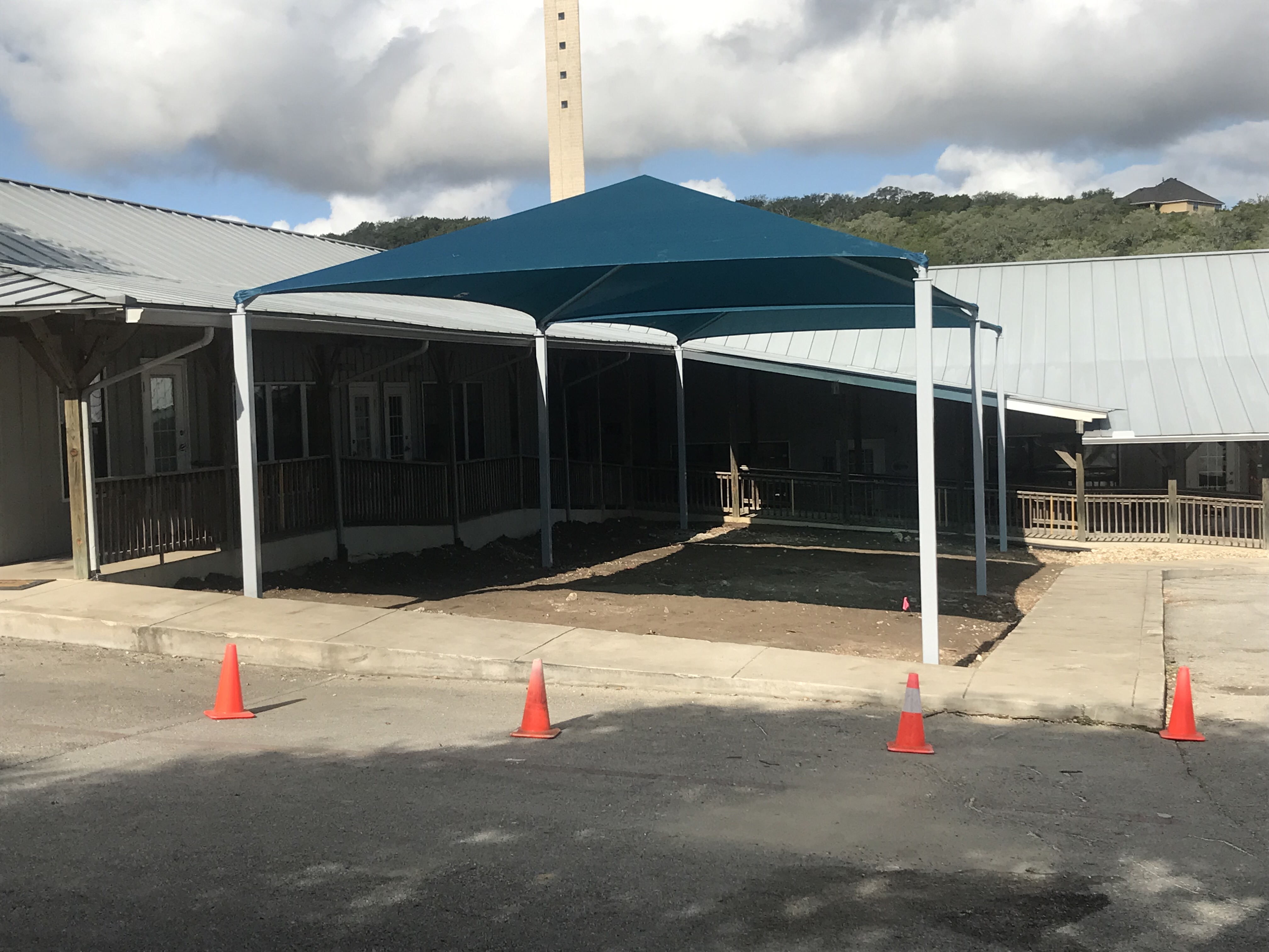 Fellowship of San Antonio outdoor area before playground installation